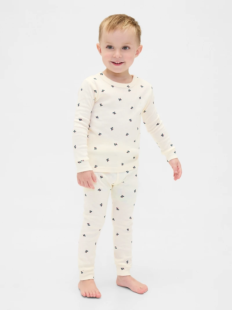 Pyjama des Fêtes en coton biologique brossé pour Enfant et Béb