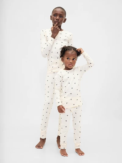 Pyjama des Fêtes en coton biologique brossé pour Enfant et Béb