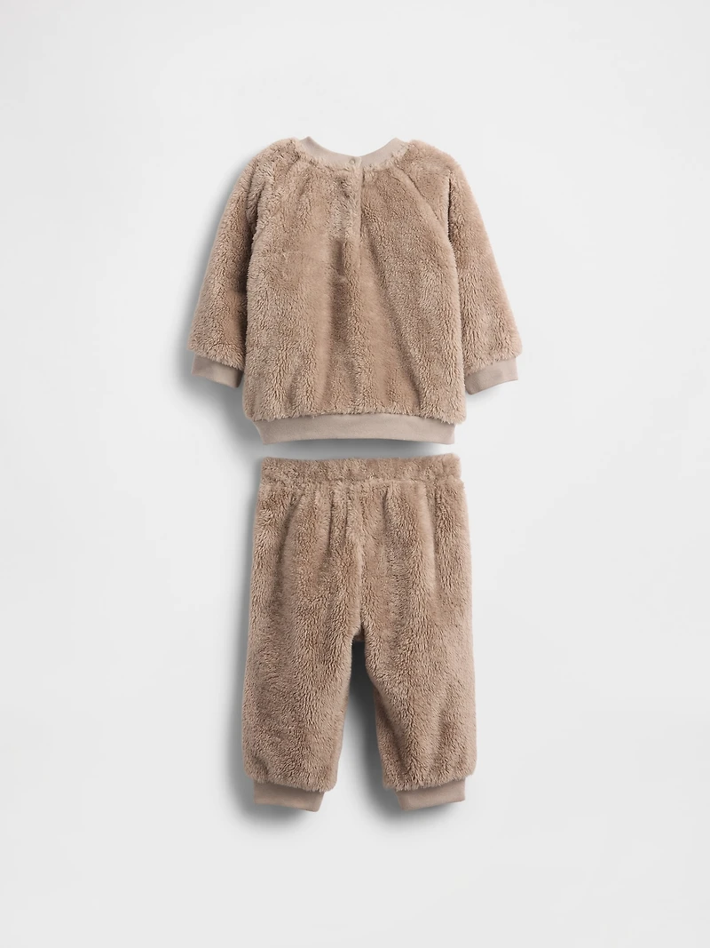 Baby Sherpa Bear Outfit Set