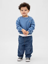 Baby & Toddler Cozy-Lined Barrel Jeans