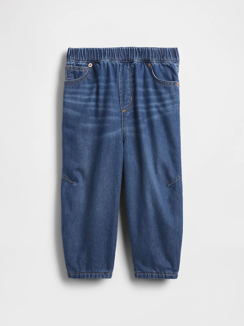 Baby & Toddler Cozy-Lined Barrel Jeans