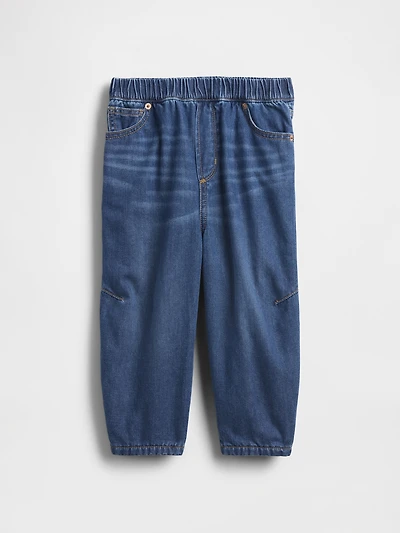 Baby & Toddler Cozy-Lined Barrel Jeans
