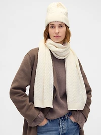 charpe en tricot torsadé Effet cachemire