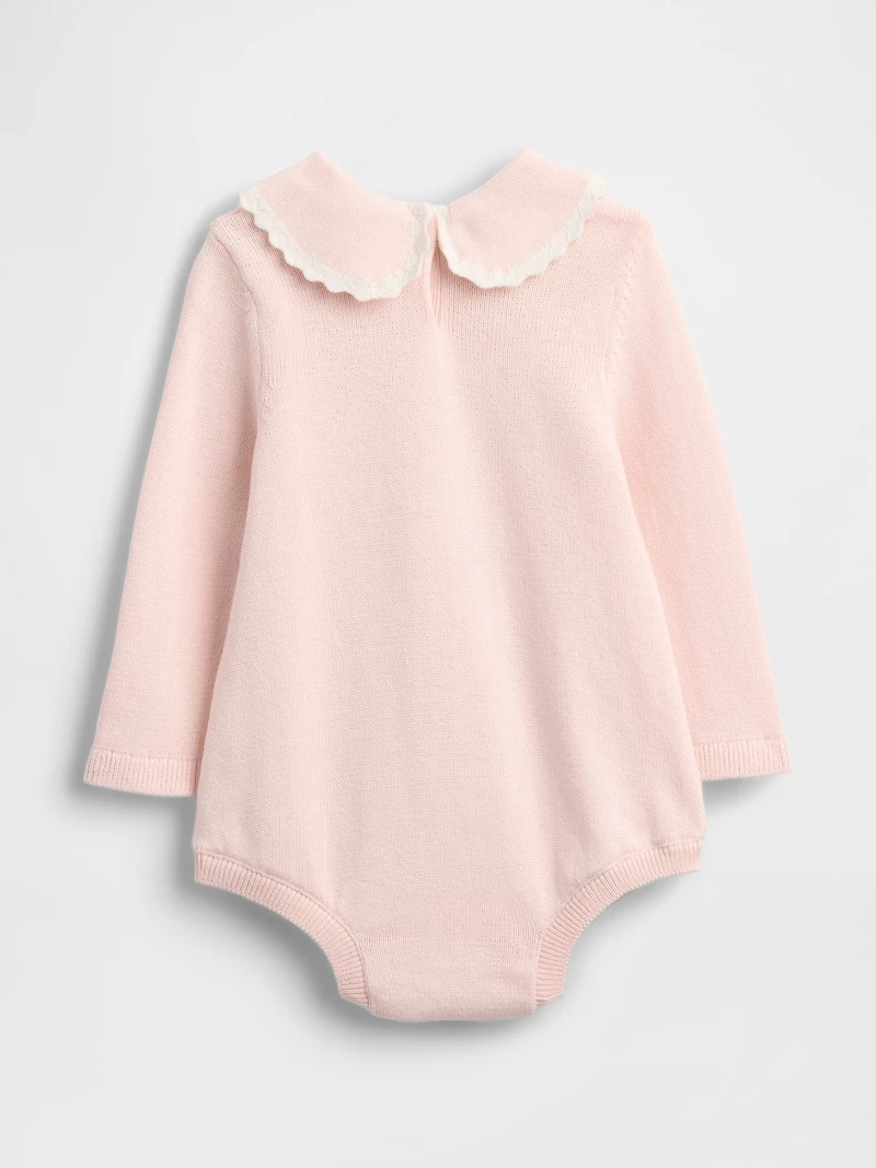 Baby Embroidered Sweater Bodysuit