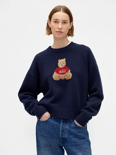 CashSoft Brannan Bear Logo Sweater