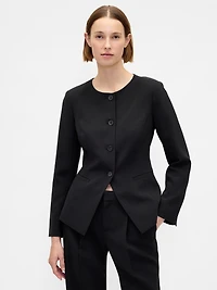 Collarless Blazer