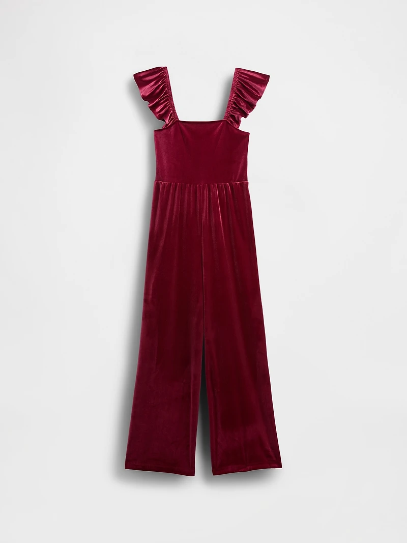 Kids Velvet Jumpsuit