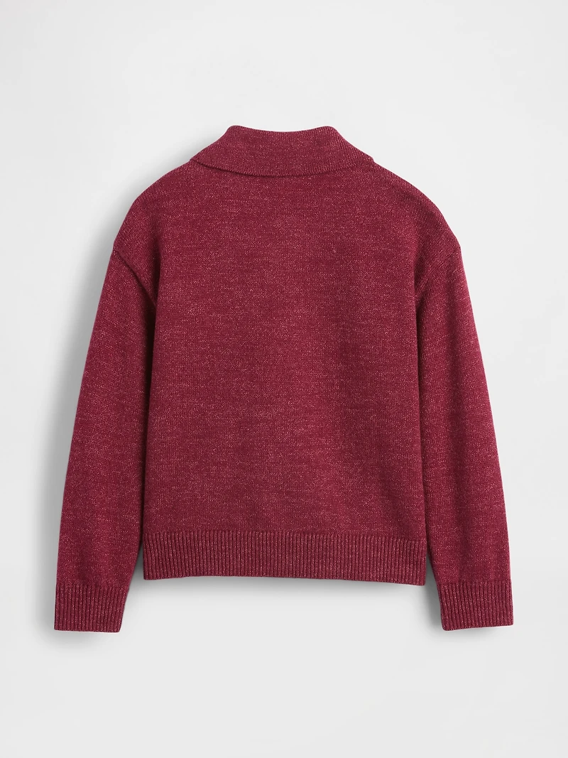 Baby & Toddler Collared Button-Front Sweater