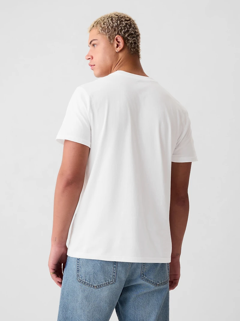 T-shirt à poche en coton biologique pour Adulte