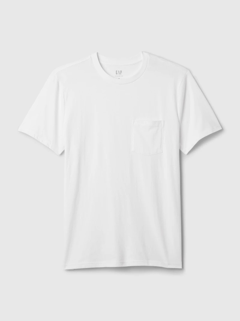 T-shirt à poche en coton biologique pour Adulte