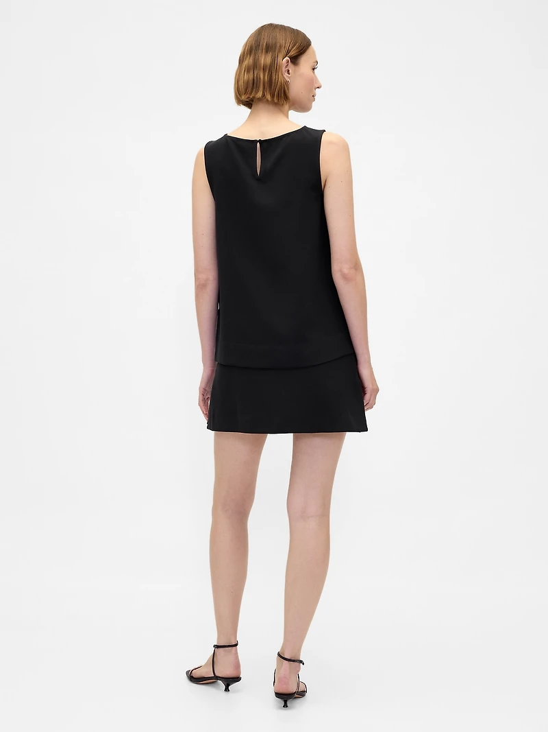 Low Rise Twill Mini Skort