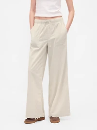 Mid Rise Corduroy Baggy Pants
