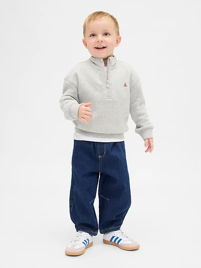 Jean coupe baril à taille élastique pour Bébé et Tout-petit