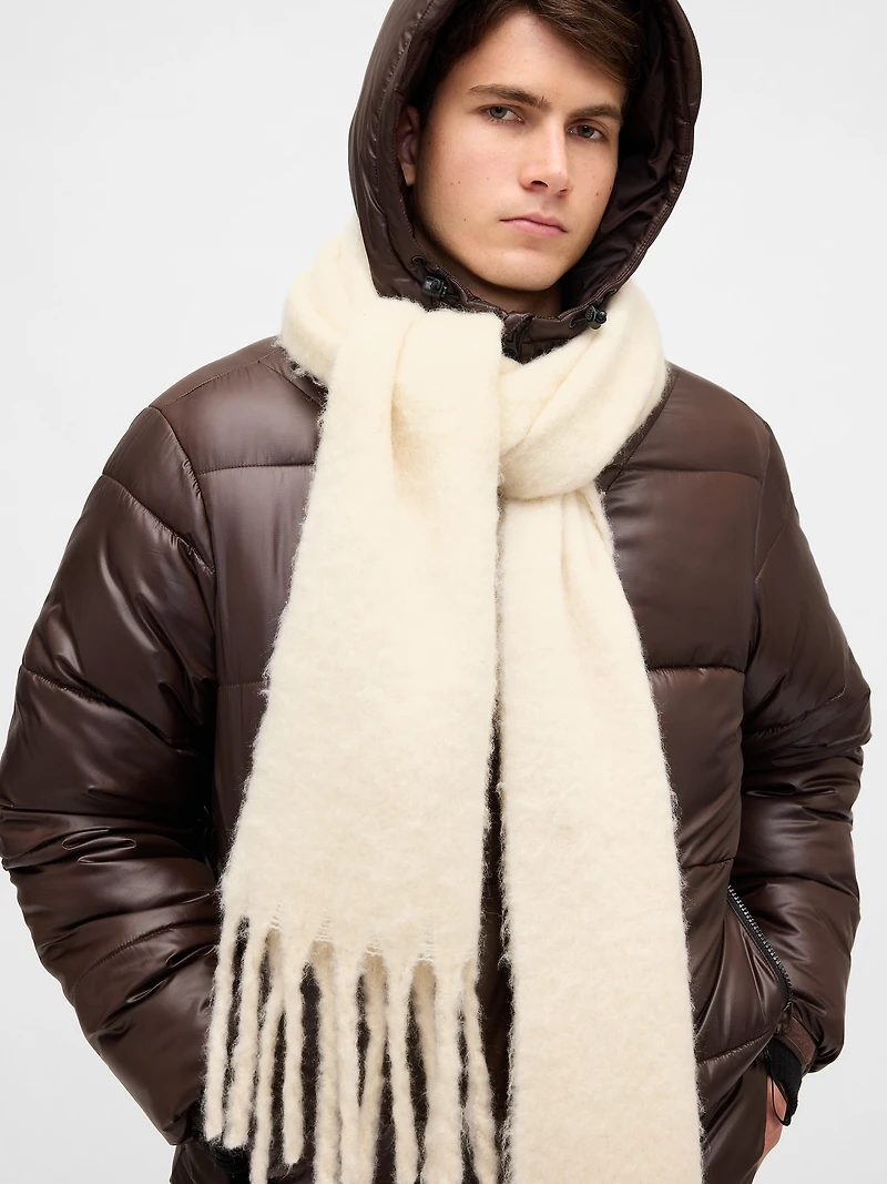 Brushed Fringe Scarf