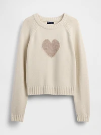 Cotton-Blend Raglan Crewneck Sweater