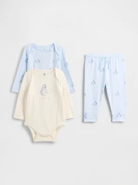 Baby Organic Cotton Bodysuit Outfit Set
