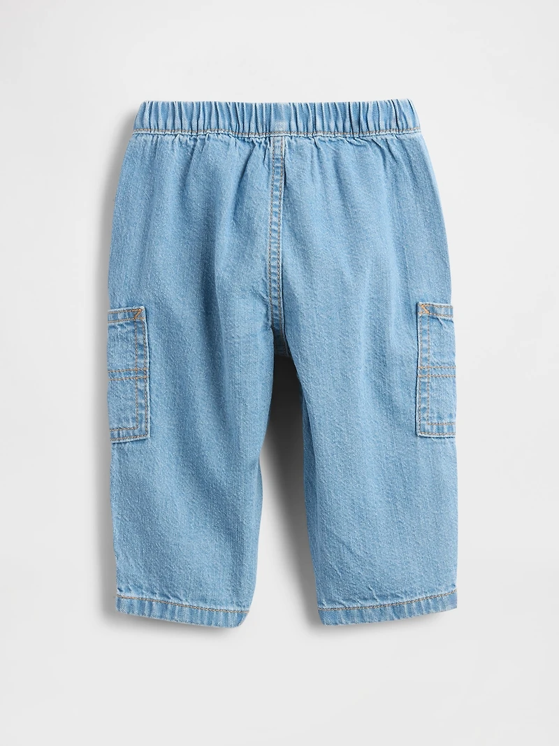 Baby Pull-On Barrel Cargo Jeans