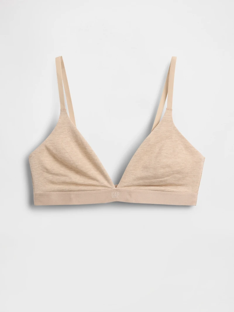 Organic Stretch Cotton Triangle Bra