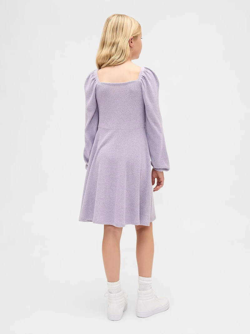 Kids Ruched Bow Dress