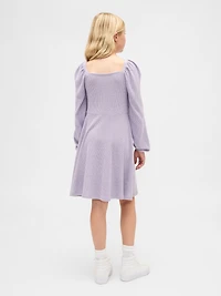 Kids Ruched Bow Dress
