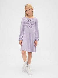 Kids Ruched Bow Dress