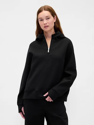 GapFit Oversized Quarter-Zip Hoodie