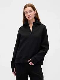 GapFit Oversized Quarter-Zip Hoodie