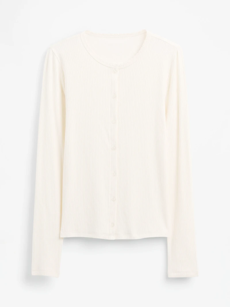 Pointelle Cardigan
