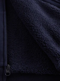 Kids Sherpa-Lined Graphic Logo Hoodie