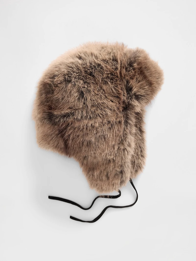 Tuque de trappeur en similifourrure