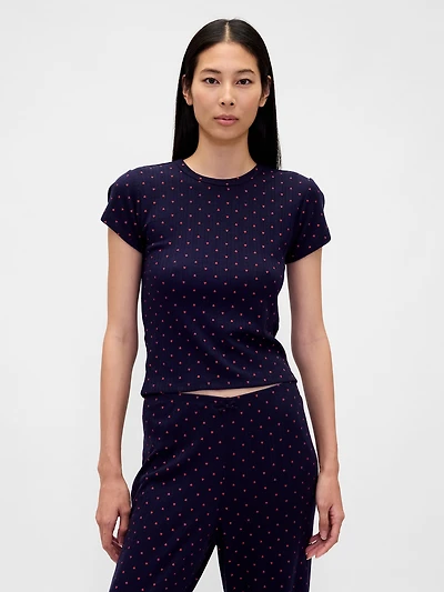 Pointelle PJ T-Shirt