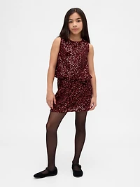 Kids Sequin Mini Skirt