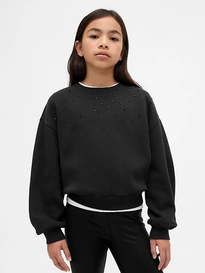 Kids Embellished Dolman Sweatshirt
