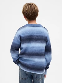 Kids Space-Dye Relaxed Crewneck Sweater