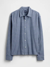 Relaxed Straight-Hem Oxford Shirt