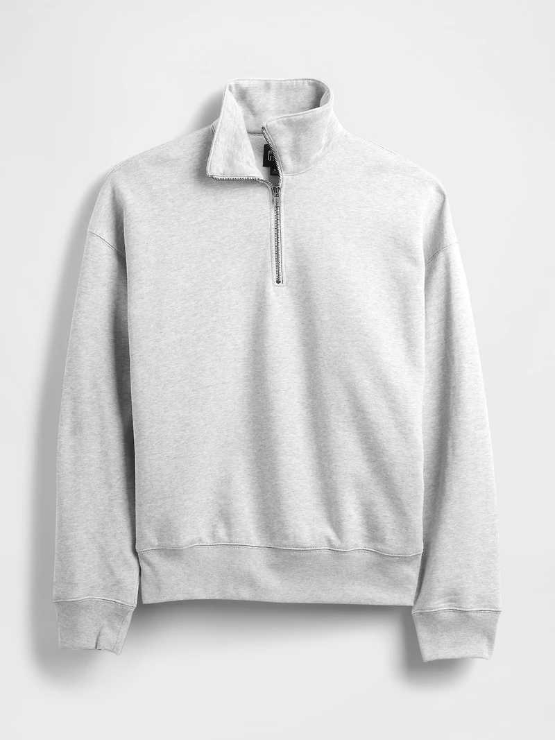 Heavyweight Oversized Quarter-Zip Pullover