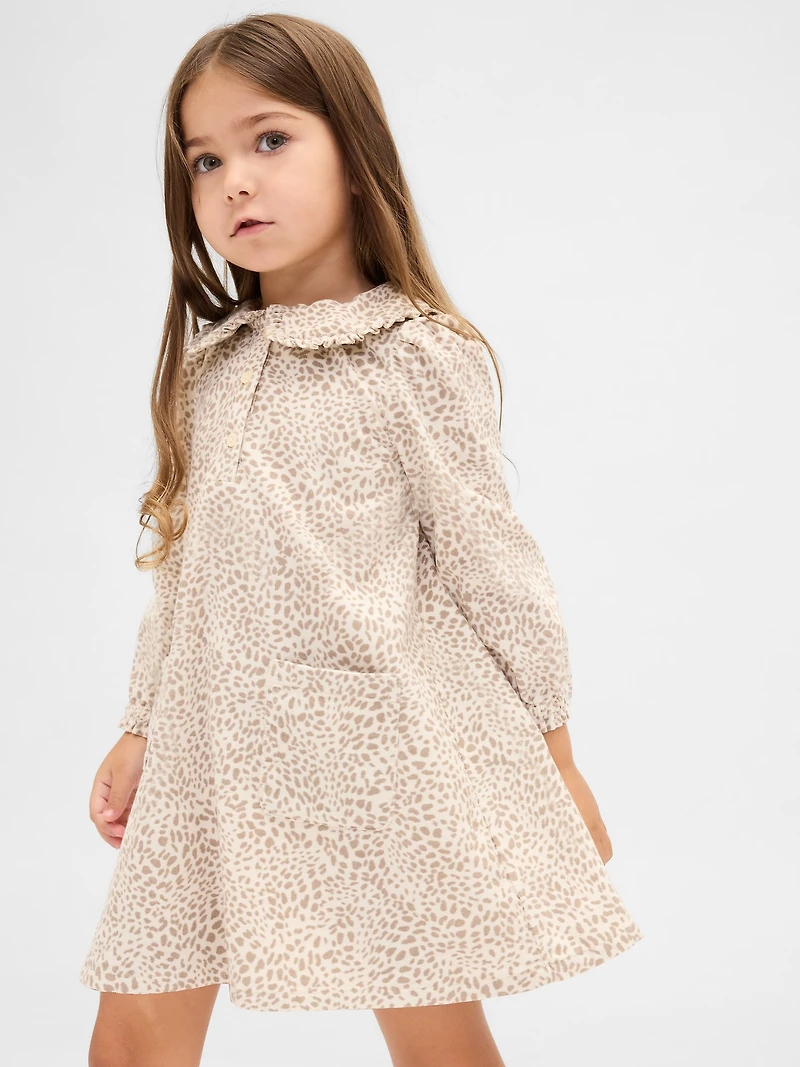Baby & Toddler Corduroy Ruffle Collar Dress