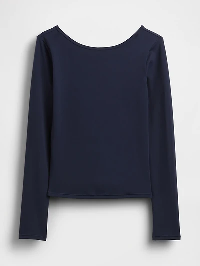 GapFit Smooth Boatneck T-Shirt