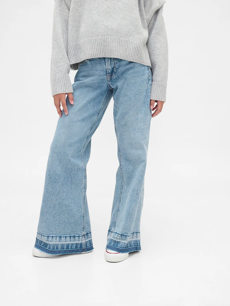 Kids Low Rise Relaxed Flare Jeans