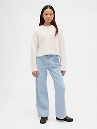 Kids Eyelash Crewneck Sweater