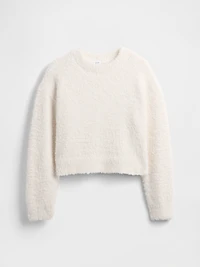 Kids Eyelash Crewneck Sweater
