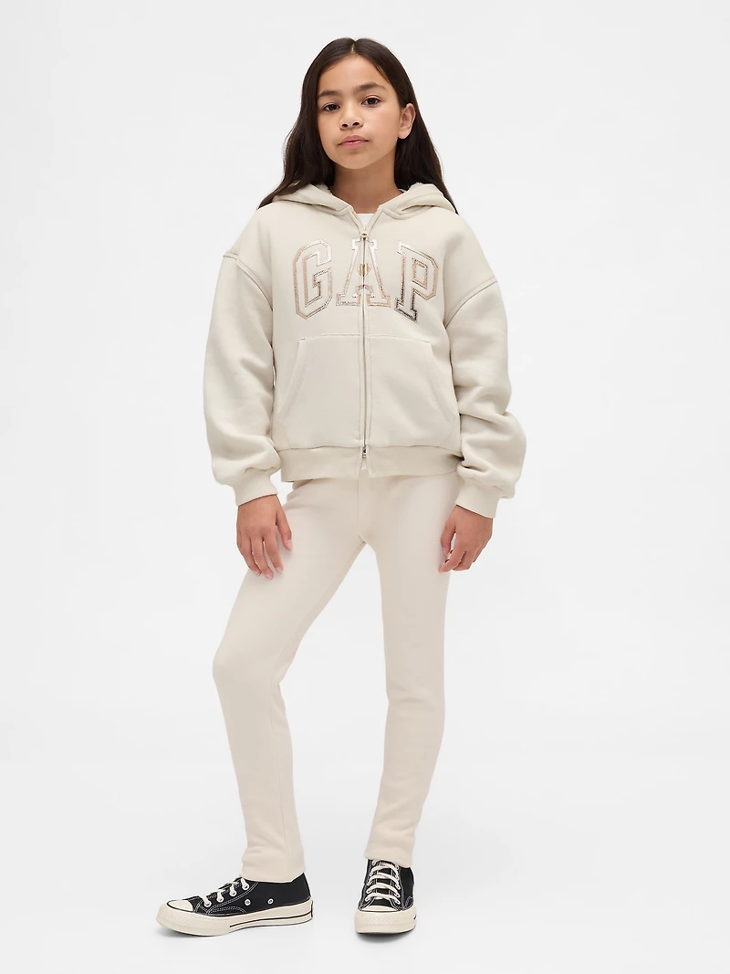 Kids Sherpa-Lined Graphic Logo Hoodie