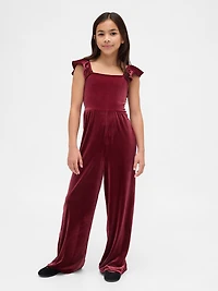 Kids Velvet Jumpsuit