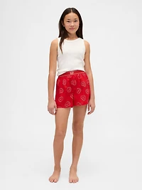 Kids Recycled Flannel PJ Boxer Shorts