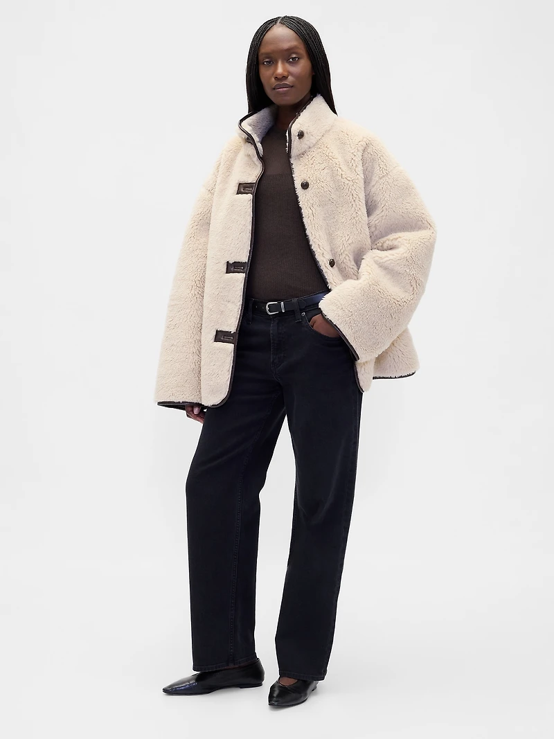 High-Neck Sheer Sweater