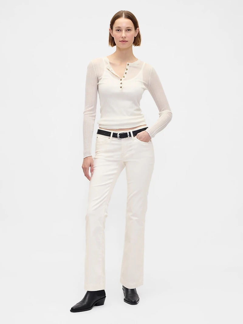 Low Rise Corduroy Long & Lean Pants