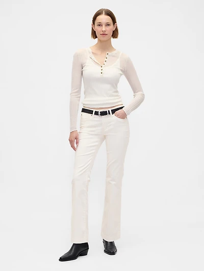 Low Rise Corduroy Long & Lean Pants