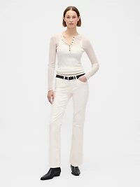 Low Rise Corduroy Long & Lean Pants