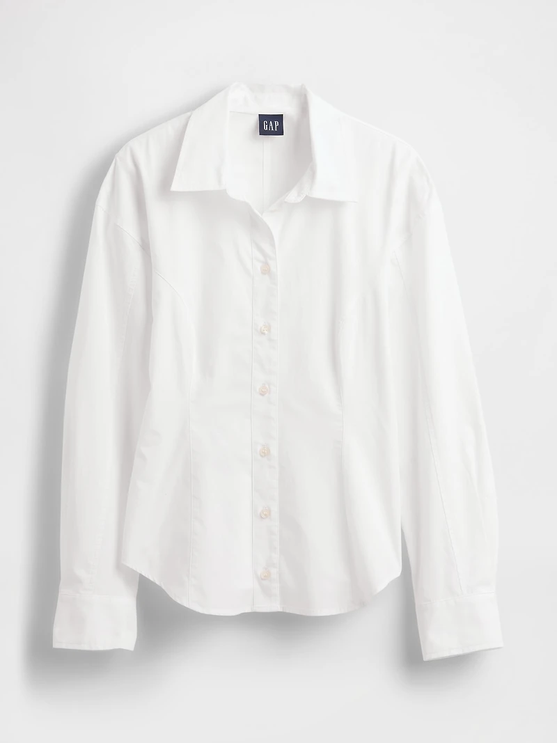Organic Cotton Poplin Dolman Classic Shirt