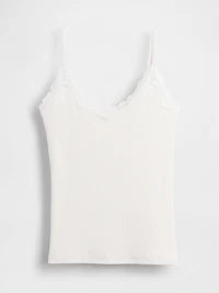 Lace-Trim Pointelle Cami